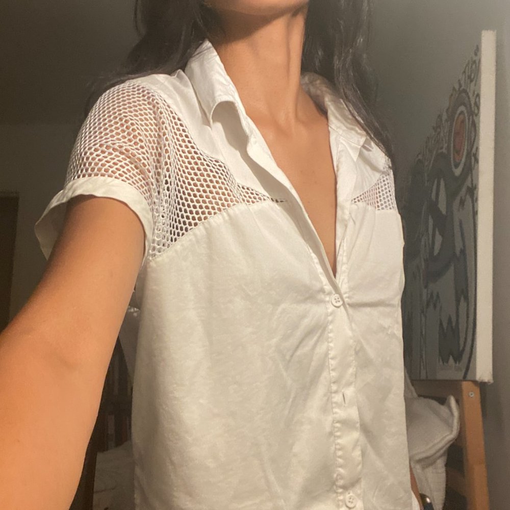 Robert Rodriguez Short Sleeve Button-Up Top - image 2